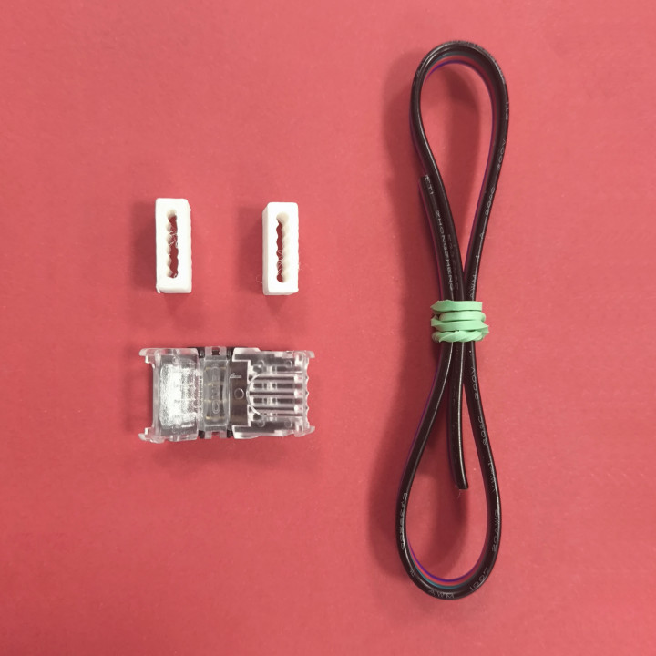 Pack Cable and Connector SMD LED Strip 4-Pin | Canarlight