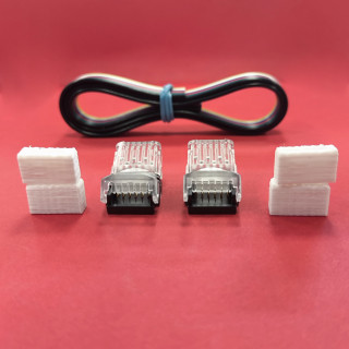Pack cable y conector tira led SMD 6 pines DOBLE | Canarlight