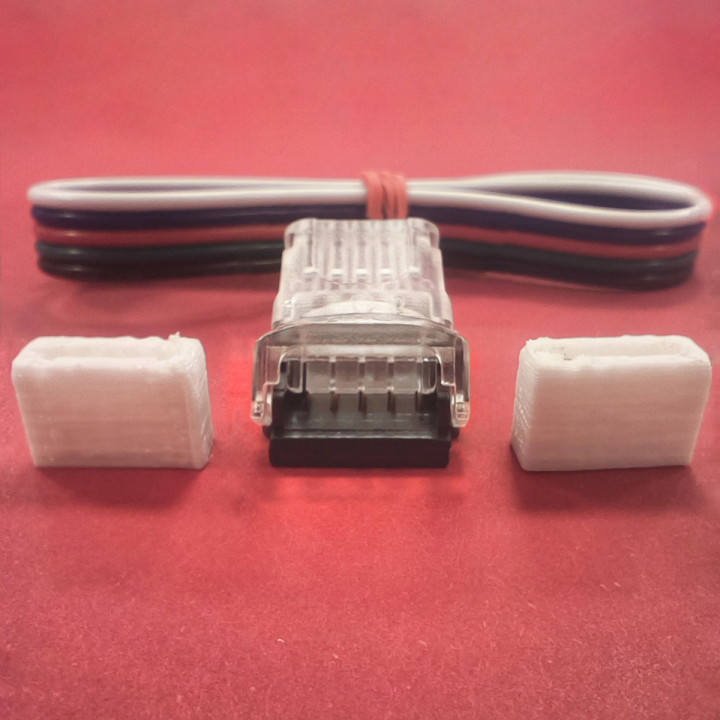 Pack cable y conector tira led SMD 5 pines | Canarlight