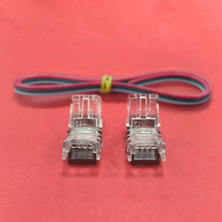 Pack cable y conector tira led SMD 3 pines DOBLE | Canarlight