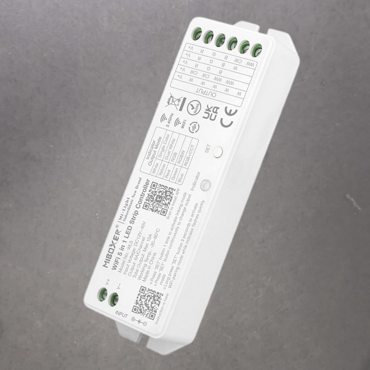 Controlador 5 en 1 para tiras de luz LED 12/48V IP20 | Canarlight