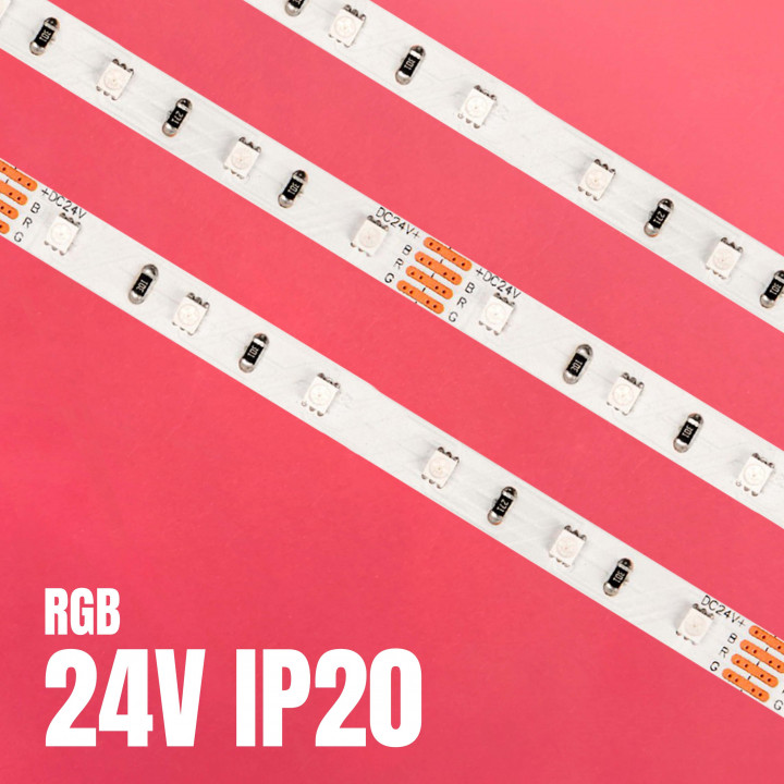 Tira LED RGB 24V IP20 | Canarlight