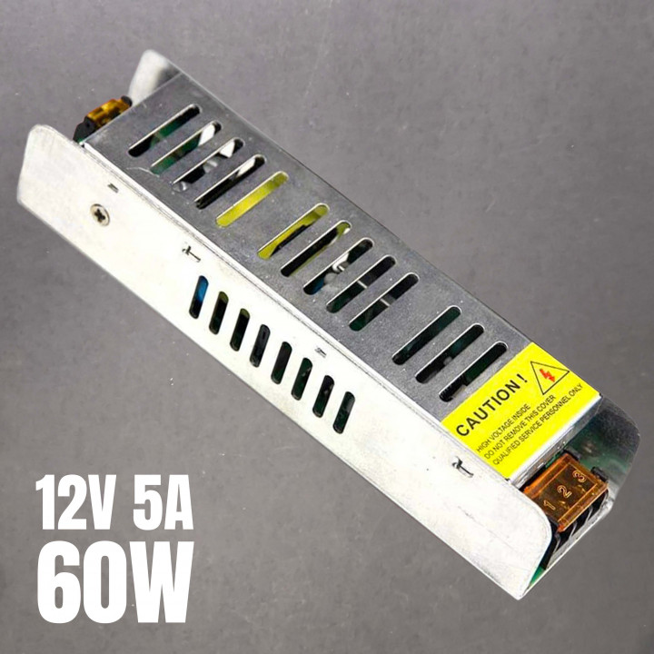 Fuente de Alimentación para Tiras LED 60W 12V IP20 | Canarlight