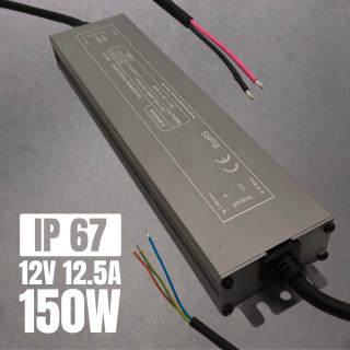 Fuente de Alimentación para Tiras LED 150W 12V IP67 | Canarlight