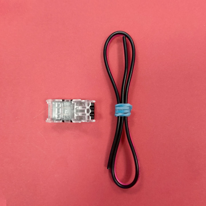Pack cable y conector para tira LED SMD 2 pines | Canarligh