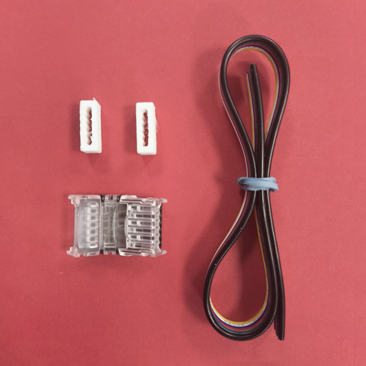 Pack cable y conector tira led SMD 6 pines | Canarlight
