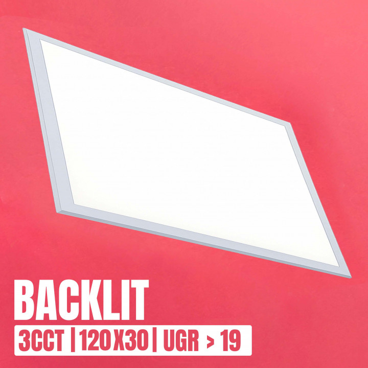 Panel LED BACKLIT 60W 3CCT (3000K - 4000K - 6500K) UGR 19 | Canarlight