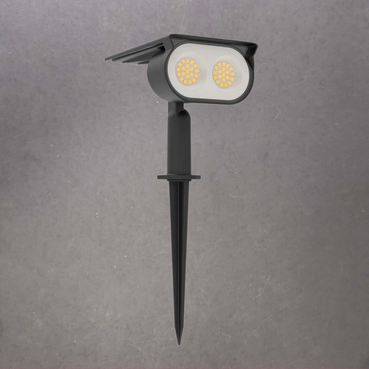 Foco solar LED para exterior con pincho 1.8W IP65 | Canarlight