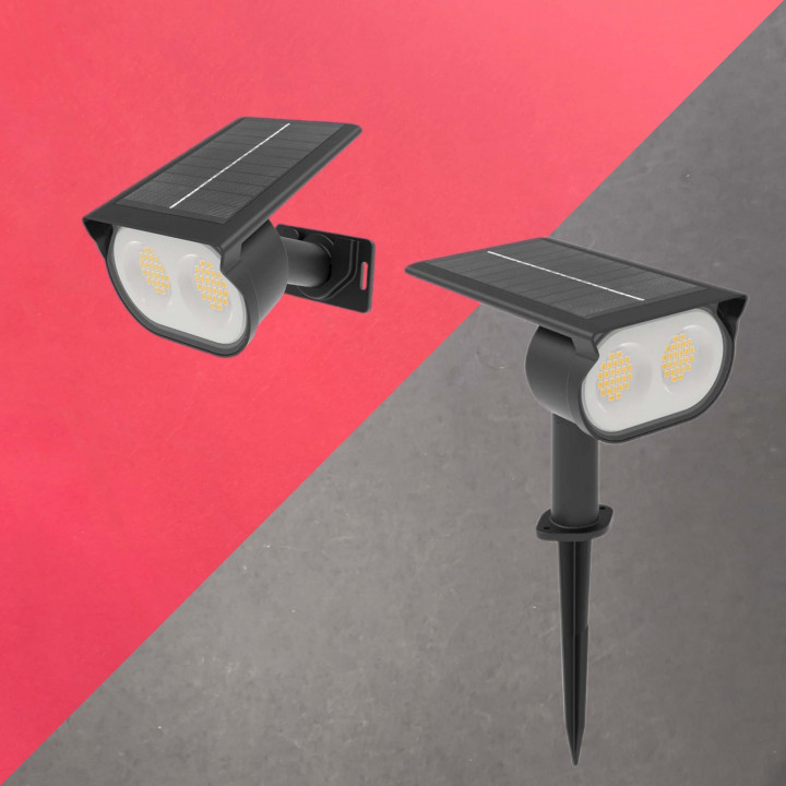 Foco solar LED para exterior con pincho 1.8W IP65 | Canarlight