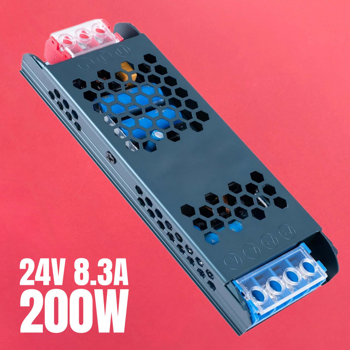 LED Strip Power Supply SLIM 200W 24V IP20 | Canarlight