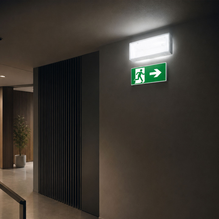Luz de emergencia LED SAFELUX DOBLE 4.5W 6000K 3h de autonomía IP65 | Canarlight
