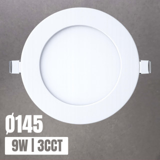 Recessed Round LED Downlights 9W 3CCT Ø145mm | Canarlight