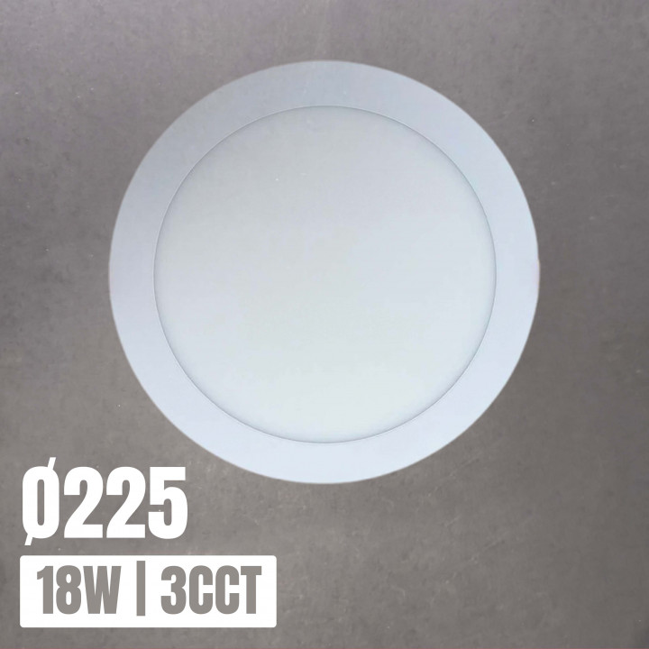 Downlight LED empotrable 18W Ø225mm | Canarlight