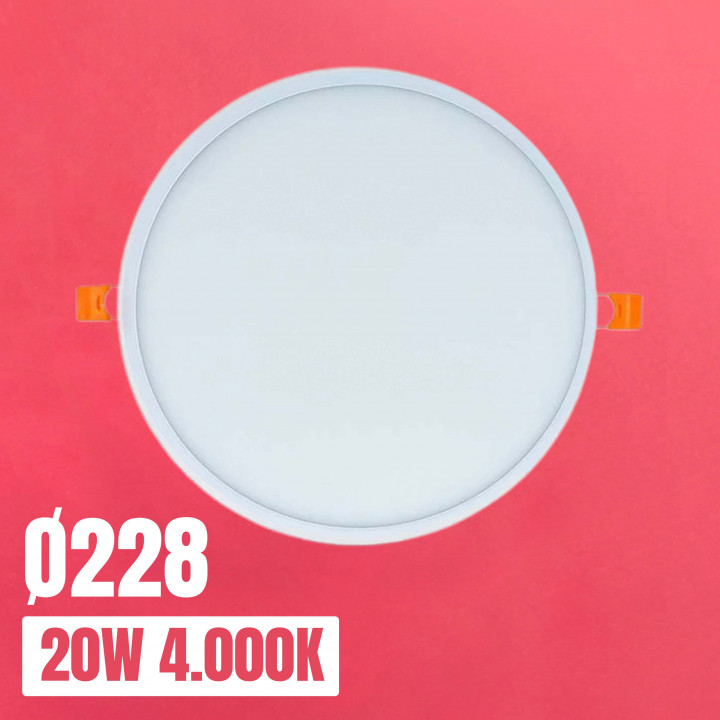 Recessed Circular LED Downlight 20W Ø228mm  | Canarlight