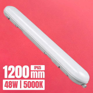 Pantalla LED estanca ARMADURA T8 48W 5000K 1200mm IP65 IK08 | Canarlight