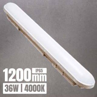 Pantalla LED estanca NEXOR 36W 4000K 1200mm IP65 IK06 | Canarlight