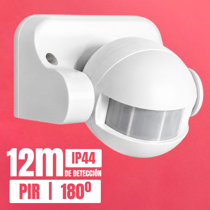 Detector de movimiento PIR ST09 1200W IP44 | Canarlight