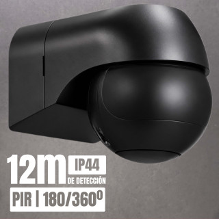 ST11MG PIR motion sensor 180°/360° IP44 black | Canarlight