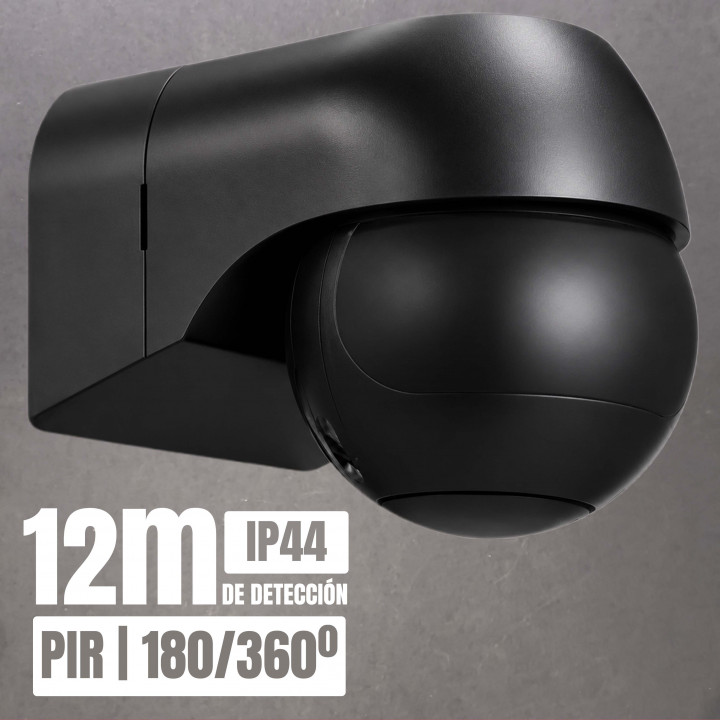ST11MG PIR motion sensor 180°/360° IP44 black | Canarlight