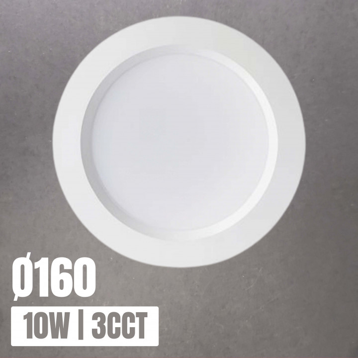 Downlight LED UNA II 10W 3CCT Ø110 IP65/IP44 | Canarlight